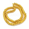 Electroplated Natural Lava Rock Beads Strands G-I360-G01-01-2