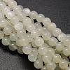 Round Natural White Moonstone Bead Strands X1-G-L425-22-6mm-1