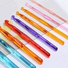 Transparent Plastic Crochet Hooks Needles SENE-PW0003-096-5