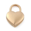 Heart Shaped Zinc Alloy Padlock PALLOY-B025-01LG-2