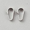 925 Sterling Silver Snap on Bails STER-WH0062-008P-02-1