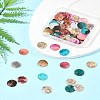 56Pcs 5 Colors Spray Painted Natural Akoya Shell Pendants SHEL-FS0001-09-9
