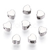 Rhodium Plated 925 Sterling Silver Beads STER-T004-75P-3