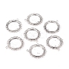 Zinc Alloy Pendant Settings for Cabochon & Rhinestone PALLOY-A15290-AS-LF-1