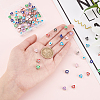 80Pcs 8 Colors CCB Plastic Beads FIND-DC0001-40-3