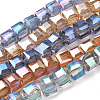 Electroplate Glass Bead Strands EGLA-R064-4mm-M-1