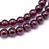 Mozambique Import Natural Grade AAAA Garnet Round Beads Strands G-E300-AAAA-4mm-2