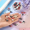 150Pcs Opaque Resin European Beads RESI-TA0004-72B-6