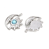304 Stainless Steel Rhinestone Pendants STAS-Z166-24P-12-2