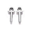 Tibetan Style Alloy Pendants TIBE-S108-108T-AS-RS-2