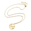 304 Stainless Steel Pendant Necklaces NJEW-P306-01G-2