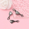 Alloy Crystal Rhinestone Magnetic Clasps ALRI-YW0001-10B-5