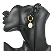 2 Pairs 202 Stainless Steel Hoop Dangle Earrings EJEW-JE07174-2