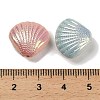 UV Plating Opaque Rainbow Iridescent Acrylic Beads SACR-R001-02A-4