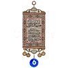 Zinc Alloy & Cloth Hanging Pendant Decorations HJEW-WH0036-21-1
