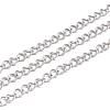 Tarnish Resistant 304 Stainless Steel Twist Chains CHS-K001-24-3mm-1