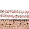 AB Color Plated Transparent Glass Rondelle Beads Strands EGLA-T029-4mm-10A-4