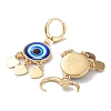 Real 18K Gold Plated Brass Heart Chandelier Earrings EJEW-L269-048G-02-2