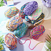 Light Gradient Segment Dyed Polyester Yarn DIY-TADJ0002-005H-7