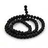 Natural Lava Rock Round Beads Strands G-N0120-18-4mm-2