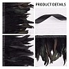 Gothic Style Natural Feather Cape AJEW-WH0329-66-6