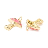 Autumn Theme Rack Plating Brass Micro Pave Colorful Cubic Zirconia Pendants KK-D073-06G-04-2