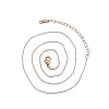 304 Stainless Steel Cable Chains Necklace for Men Women NJEW-N050-A03-R12-1