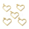 Brass Micro Pave Cubic Zirconia Pendants KK-E068-VB182-3