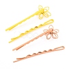 4Pcs Painted Iron Hair Bobby Pins PHAR-I007-14B-3