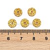 Brass Middle East Rhinestone Spacer Beads RSB029NF-01G-2
