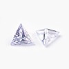 Cubic Zirconia Pointed Back Cabochons ZIRC-WH0001-A06-2