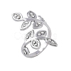 304 Stainless Steel Open Cuff Ring for Women RJEW-F166-12P-02-1