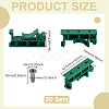 20 Pairs Plastic DIN Rail Mounting Bracket FIND-GA0007-27B-2