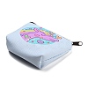 Unicorn Pattern PU Leather Wallets with Iron Zipper & PVC Findings AJEW-C029-01C-2