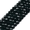 Opaque Solid Color Glass Beads Strands EGLA-A034-P4mm-D12-1