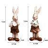 Easter Theme Resin Couple Rabbit Display Decoration PW-WG70044-01-1