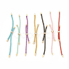 Adjustable Nylon Cord Slider Bracelet Making MAK-F026-A-G-2
