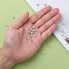 Brass Crystal Rhinestone Spacer Beads X-RB-A006-6MM-S-6