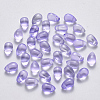 Transparent Spray Painted Glass Charms GLAA-R211-03-B08-1