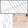 304 Stainless Steel Chain Necklaces STAS-PH0018-41P-2