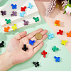 24Pcs 8 Colors Handmade Lampwork Beads LAMP-DC0001-27-3