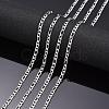 Tarnish Resistant 304 Stainless Steel Mother-Son Chains CHS-K001-32-3mm-3