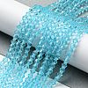 Transparent Glass Beads Strands EGLA-A039-T4mm-D20-4