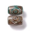 Tibetan Style 3-Eye dZi Beads TDZI-G009-B30-2