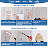 2Pcs PVC Baseball Cap Wall Mounted  Storage Rack AJEW-ME0002-47A-3