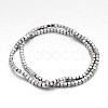Cube Electroplate Non-magnetic Synthetic Hematite Beads Strands X-G-P110-03G-1