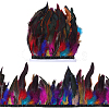 1 Bundle Fashion Feather Cloth Strand Costume Accessories DIY-GF0012-59C-1