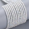 Electroplate Glass Beads Strands X-EGLA-F149-AB-01-1