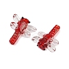 Transparent Lampwork Beads FOIL-I017-01D-2