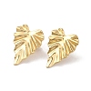 Ion Plating(IP) 304 Stainless Steel Stud Earrings LS-EJEW-Z022-21G-1